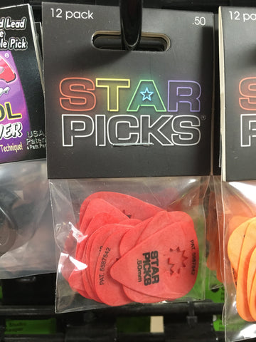 Star Picks .50mm 12 Pack Red