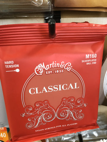 Martin M-160 Silverplated Ball End Nylon Strings