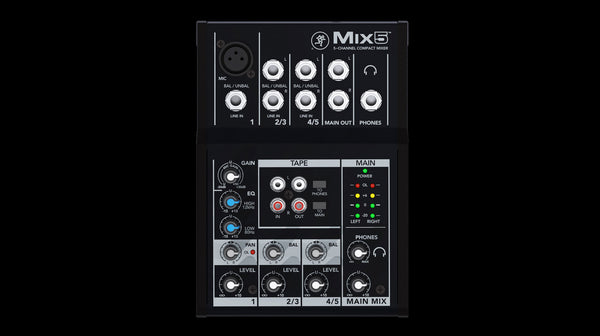 Mackie MIX5 5 Channel Compact Mixer