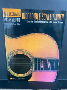 Hal Leonard Incredible Scale Finder Easy to Use Guide to Over 1300 Guitar Scales