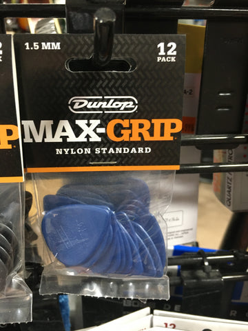 Dunlop 1.5mm Max-Grip Nylon 12 Pick Pack