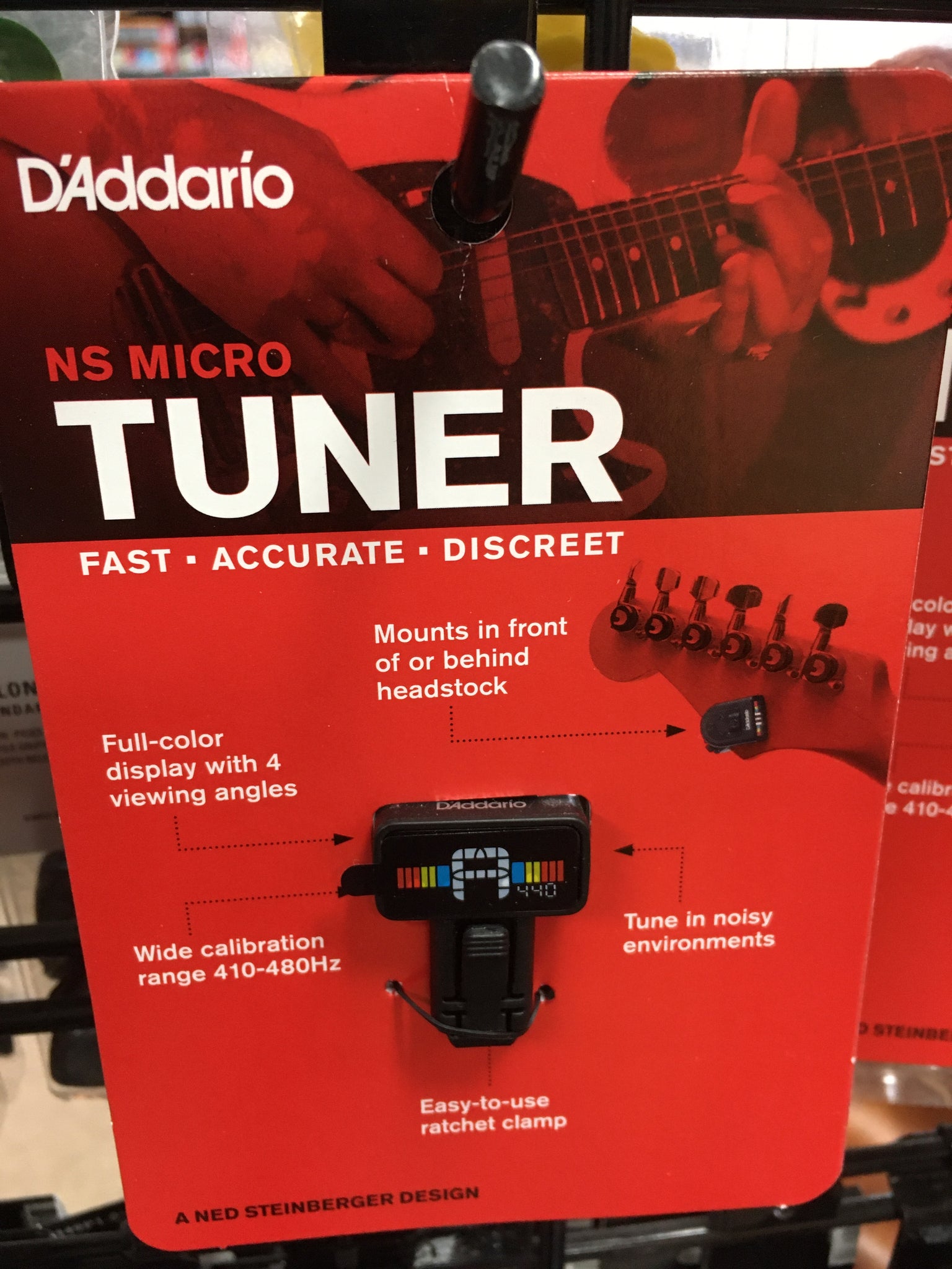 D'addario PW-CT-12 NS Micro Clip-On Guitar Tuner 2010s Black