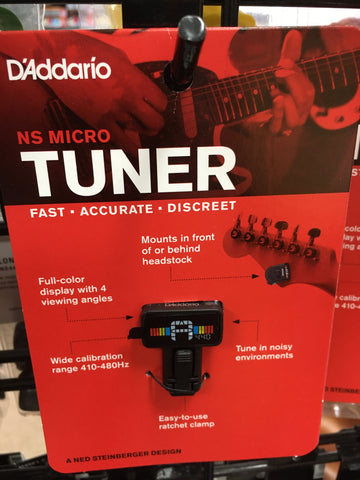 D'addario PW-CT-12 NS Micro Clip-On Guitar Tuner 2010s Black