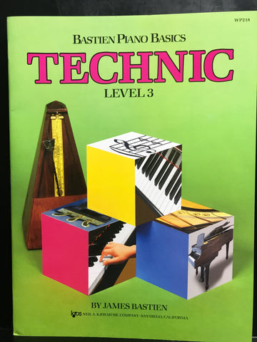 Bastien Piano Basics Technic Level 3