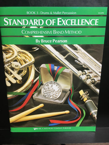 KJOS W23PR Standard of Excellence Drums & Mallet Percussion Book 3
