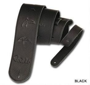 PRS Leather Birds Strap Black