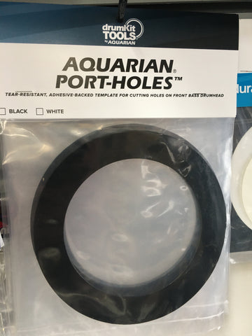 Aquarian PHBK-U 5" Bass Drum Head Port Hole Template
