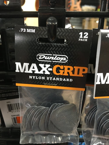 Dunlop .73mm Max-Grip Nylon 12 Pick Pack