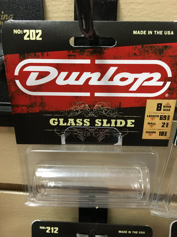 Dunlop 202 Medium Regular Glass Slide 2010s Clear