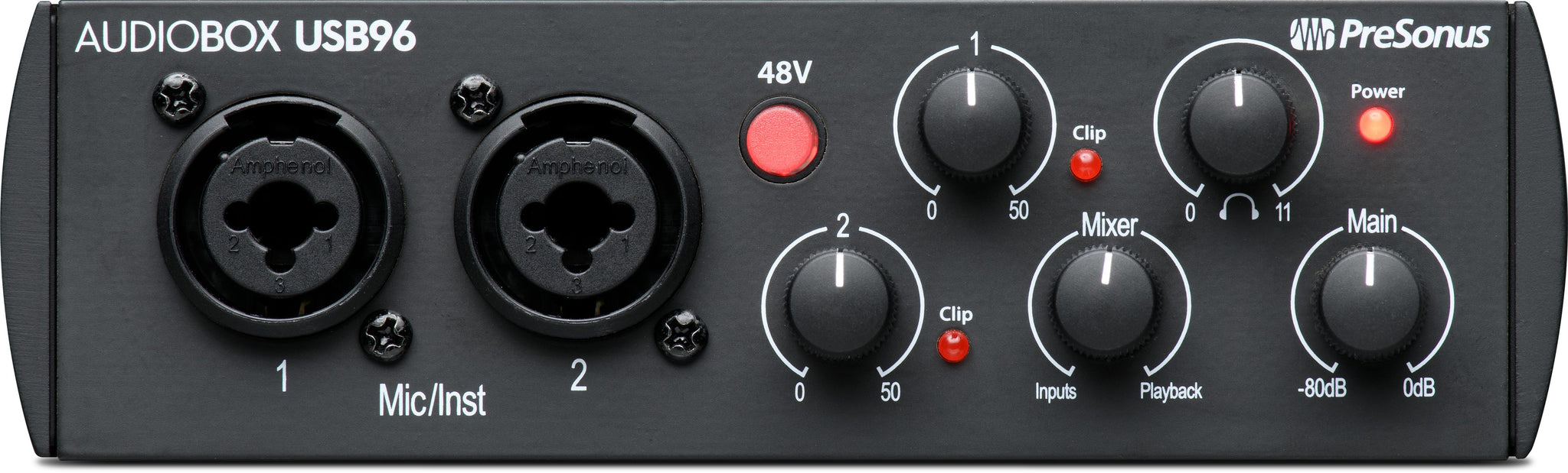 PreSonus AudioBox USB® 96: 2x2 USB 2.0 Audio Interface