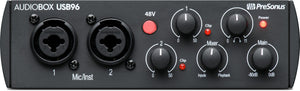 PreSonus AudioBox USB® 96: 2x2 USB 2.0 Audio Interface