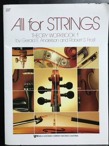KJOS All for Strings Theory Workbook 1