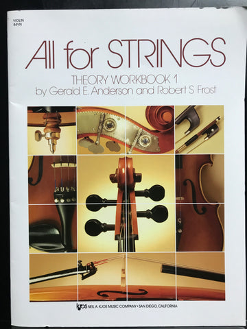 KJOS All for Strings Theory Workbook 1