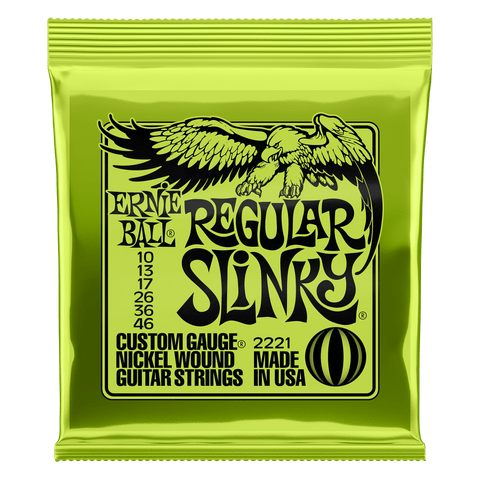 Ernie Ball 2221 Regular Slinky Electric Guitar Strings, .010 - .046