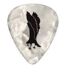 PRS White Celluloid Pearloid Picks 12-Pack Medium