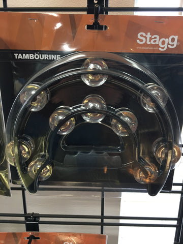 Stagg TAB-1 Double Jingle Double Row Tambourine Black
