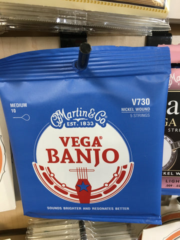 Martin V730 Vega Banjo Strings - Medium