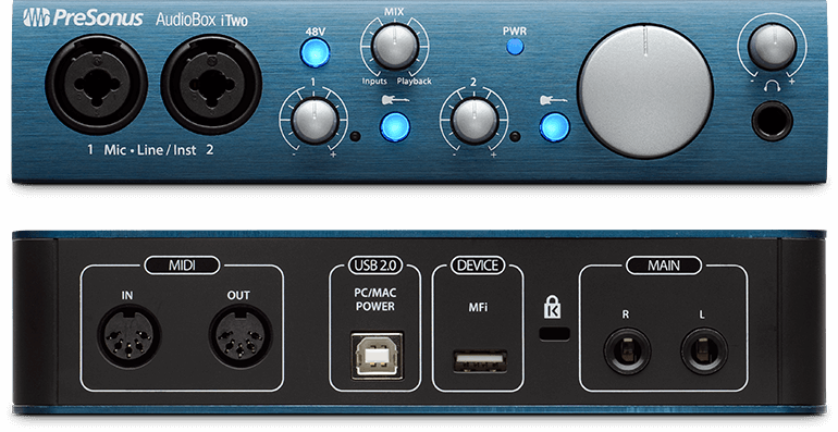 PreSonus AudioBox iTwo USB Audio Interface for Mac / PC / iPad