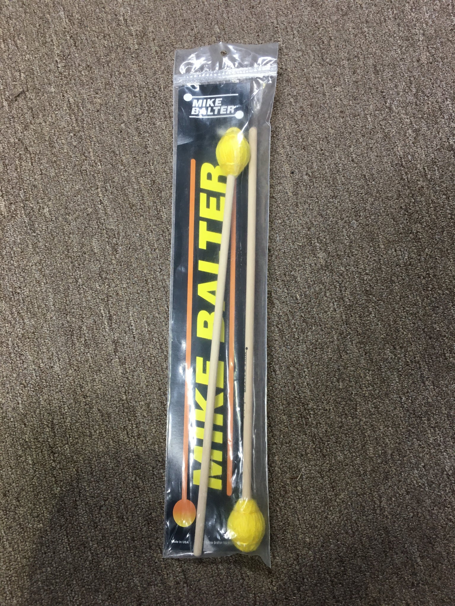Mike Balter Ensemble 11B Birch Handle Yellow Yarn Hard Mallet
