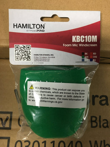 Hamilton KBC10M Foam Windscreen Green
