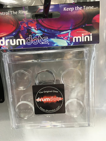 Drumdots Mini Over Ring Control 6 Pack Clear