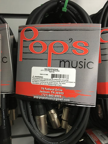 RapcoHorizon RM1-6 6' XLR Cable