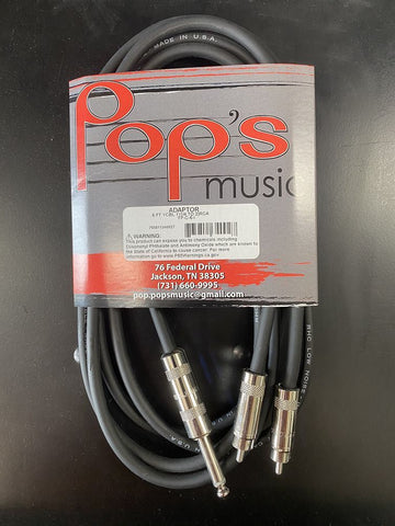 YP-C-6 Y Cable 1/4-2RCA