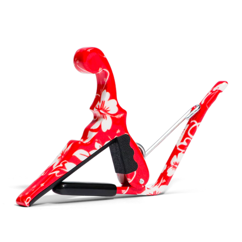 Kyser Ukulele Capo Red Hibiscus KURHA