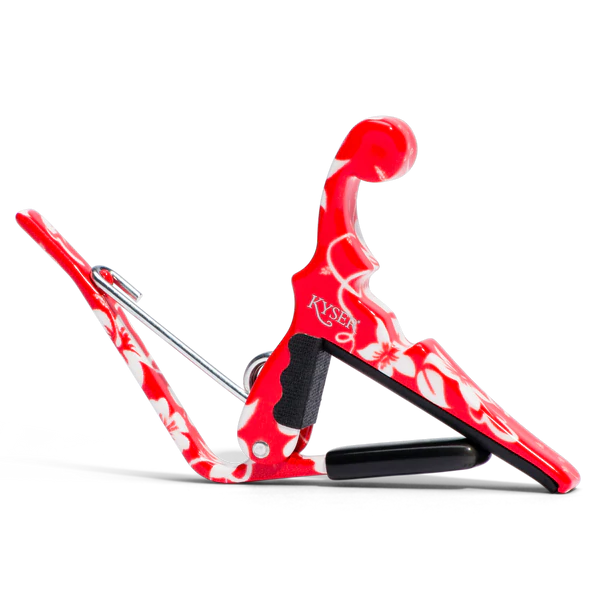Kyser Ukulele Capo Red Hibiscus KURHA