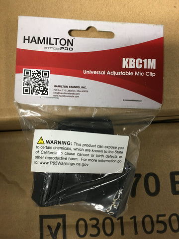 Hamilton KBC1M Universal Adjustable Mic Clip