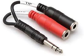 Hosa YPP-117 1/4"Trs(M) 2 1/4"Ts(F)
