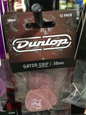 Dunlop .58mm Gator Grip 12 Pick Pack