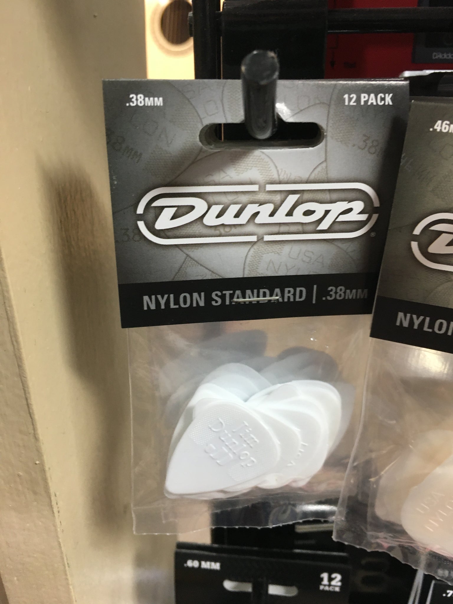 Dunlop .38mm Nylon 12 Pick Pack