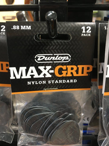 Dunlop .88mm Max-Grip Nylon 12 Pick Pack
