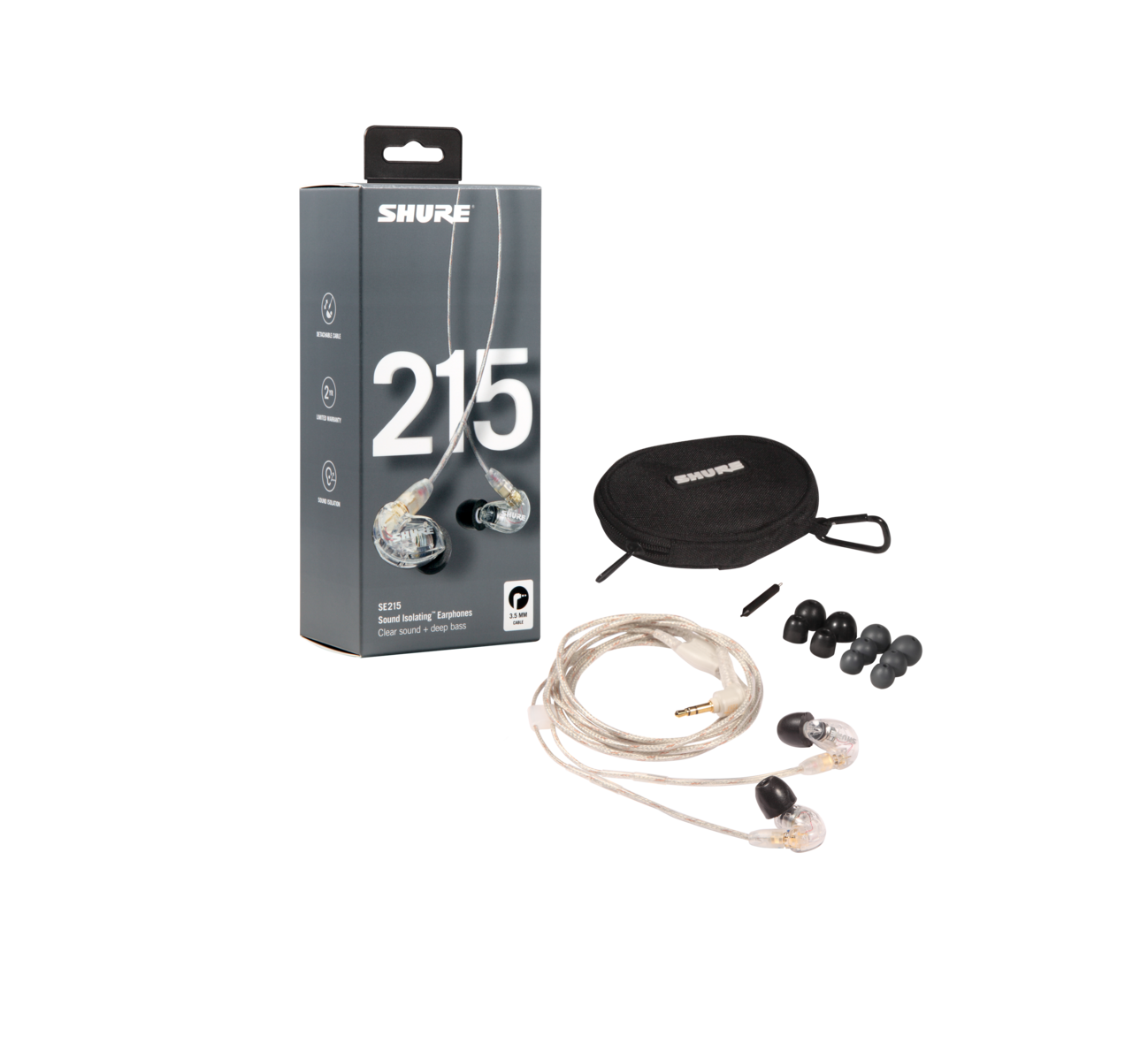 Shure SE215-CL Professional Sound Isolationg Earphones