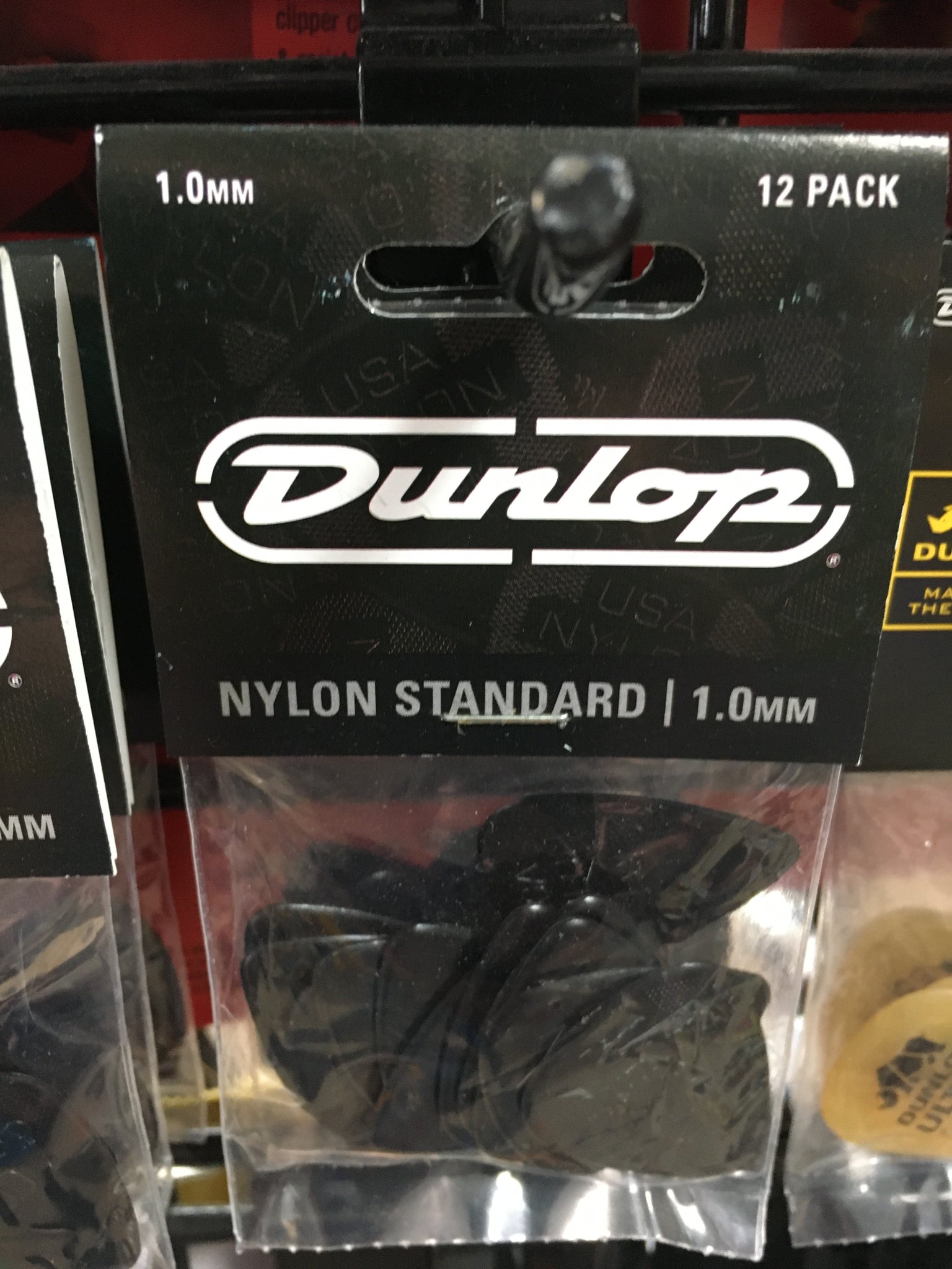 Dunlop 1.0mm Nylon 12 Pick Pack